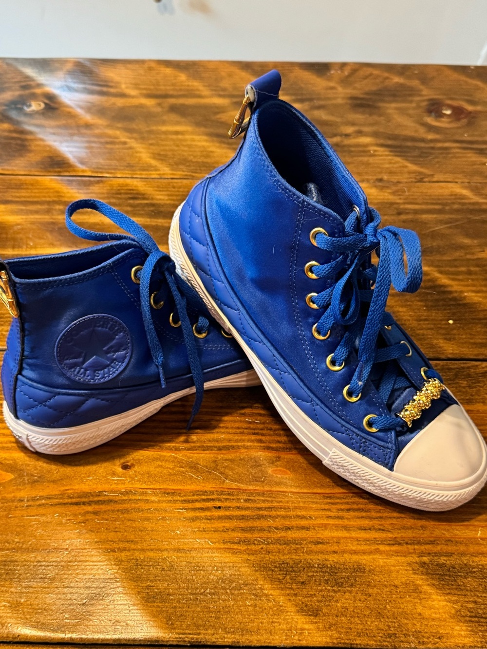 CHUCK TAYLOR ALL STAR HIGH SHINE - GAME ROYAL SNEAKERS Size 8